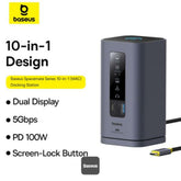 USB Hub Baseus B00568102813-00 Silver